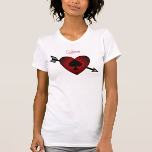 T-shirt Cupidon Coeur Noir Spade Thunder_Cove