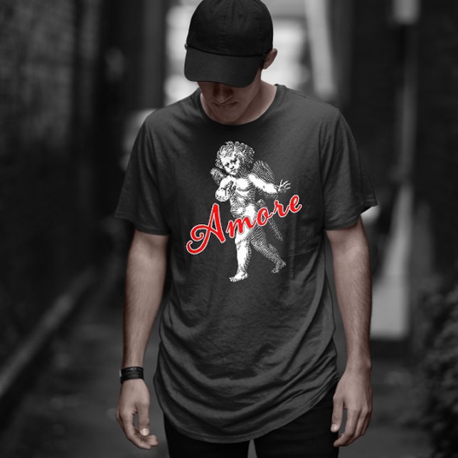 T-shirt Cupidon dans l'amour Amore (Créateur téléchargé)