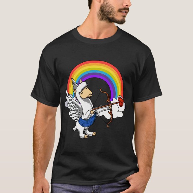 T-shirt Cupidon Lama Mignon (Devant)
