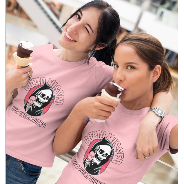 T-shirt Cupidon Missed, Mais la crème n'a pas, Anti-Valent (Créateur téléchargé)