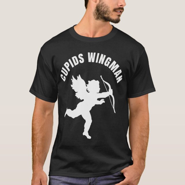 T-shirt Cupidons Wingman Funny Valentines Jour Cupidon (Devant)