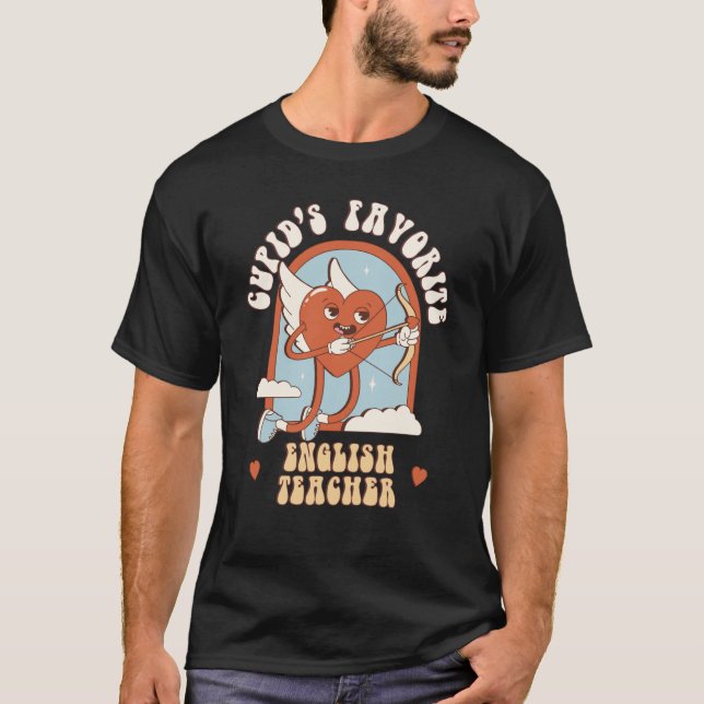 T-shirt Cupid's Favorite Anglais Enseignant Cute Groo (Devant)