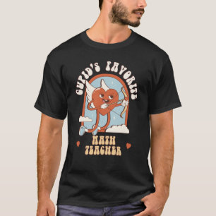 T-shirt Cupid''s Favorite Math Enseignant Mignonne Maillot
