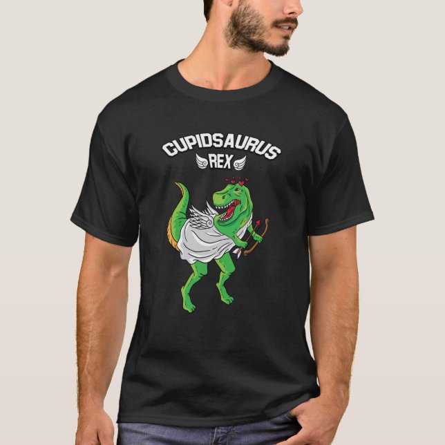 T-shirt Cupidsaurus Rex Dinosaur Rex Dino Love Valentines (Devant)