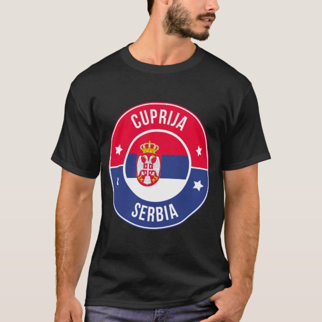T-shirt Cuprija, ville de Serbie (Devant)