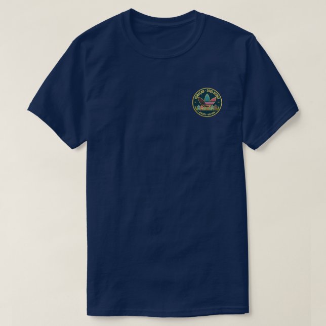 T-shirt Curaçao 2026 Début Architecture Presque Jaune  (Design devant)