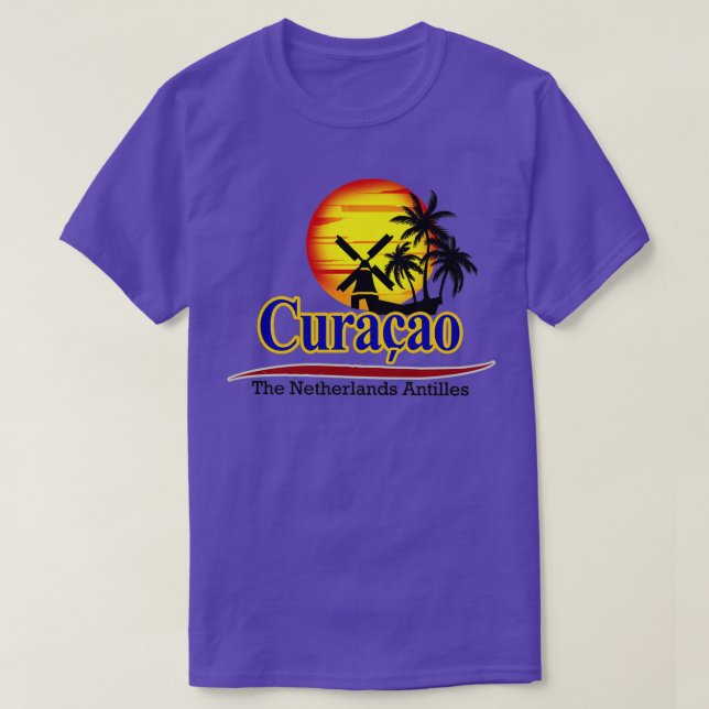 T-shirt Curaçao des Antilles Pays-Bas (Design devant)