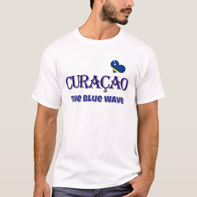 T-shirt Curaçao The Blue Wave Coupe du Monde  (Devant)