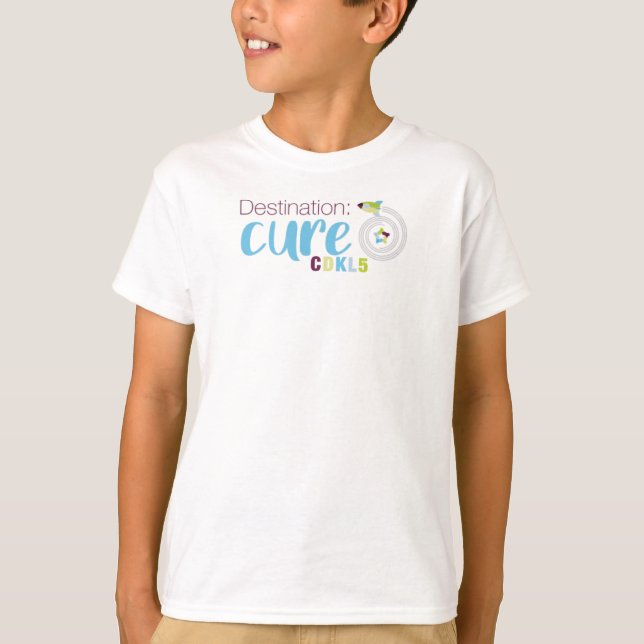 T-shirt Cure de destination CDKL5 (Devant)