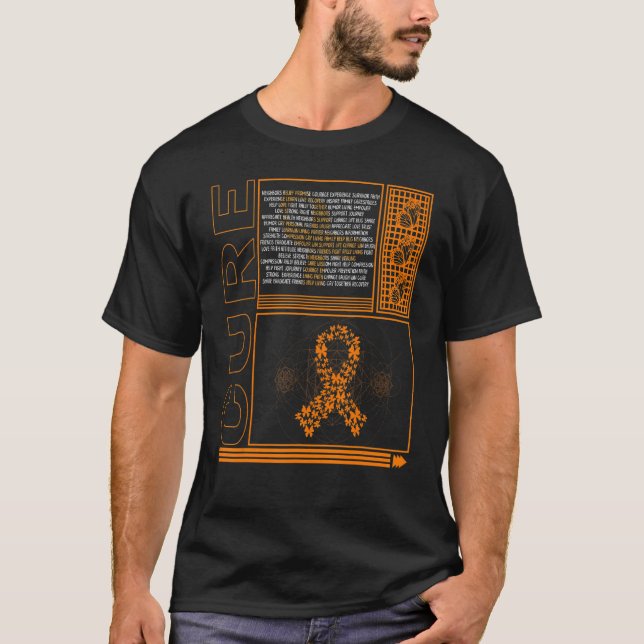 T-shirt Cure de sensibilisation à la MPOC Beurre à ruban o (Devant)