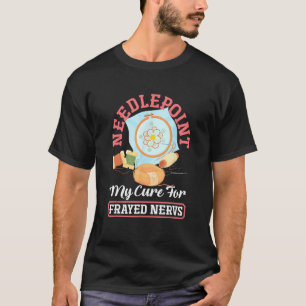T-shirt Cure De Tirage Du Point D'Aiguille Pour Les Nerveu