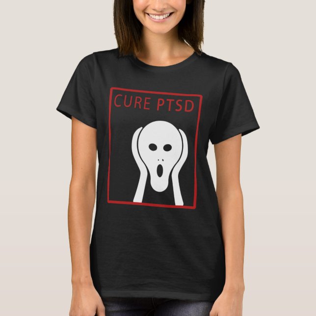 T-shirt Cure Ptsd Sensibilisation 2 Post-Traumatique Stres (Devant)