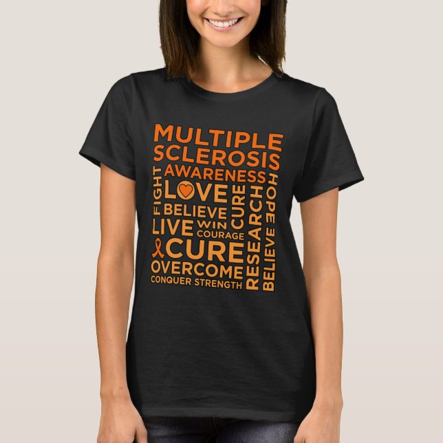 T-shirt Cure Sclérose en plaques Soutien (Devant)
