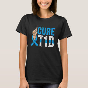 T-shirt Cure T1d Mois de sensibilisation au diabète Insuli