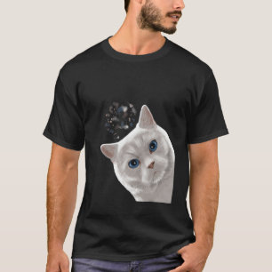 T-shirt Curieux chat britannique Shorthair