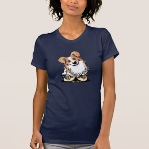 T-shirt Curieux Collie Bordure Or