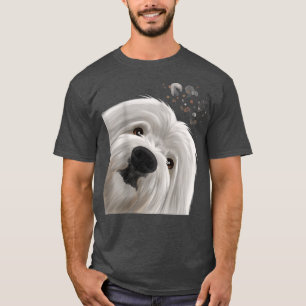 T-shirt Curieux Funny Chien Coton de Tulear