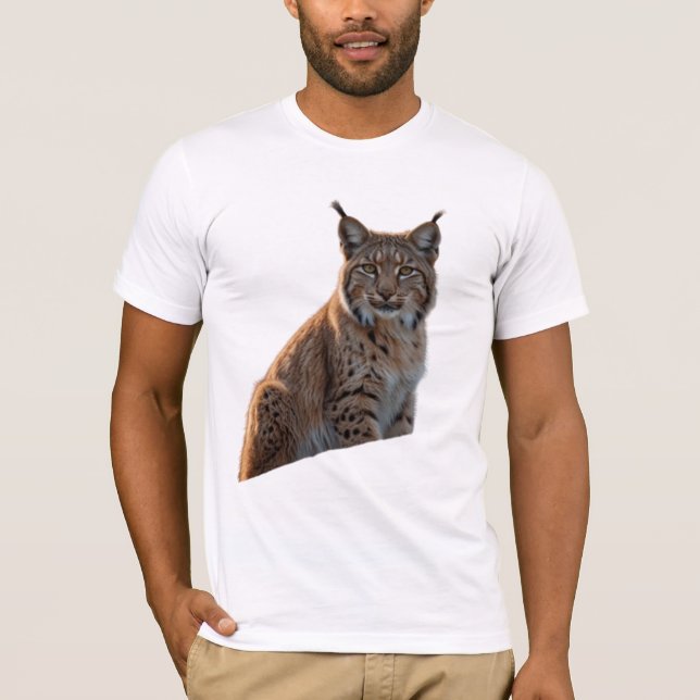 T-shirt Curieux Lynx (Devant)