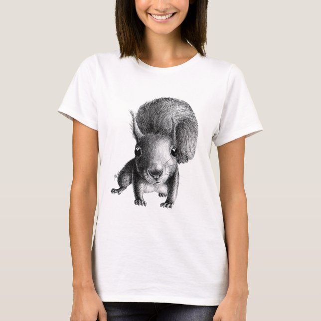 T-shirt Curieux petit écureuil (Devant)