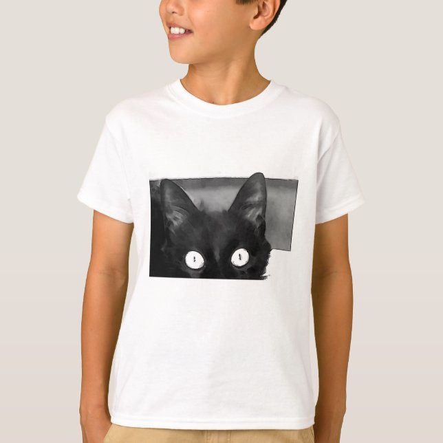T-shirt Curiosité du chat (Devant)