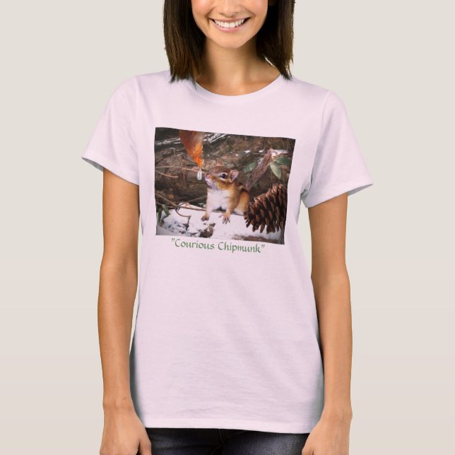 T-shirt "Curious Chipmunk" (Devant)