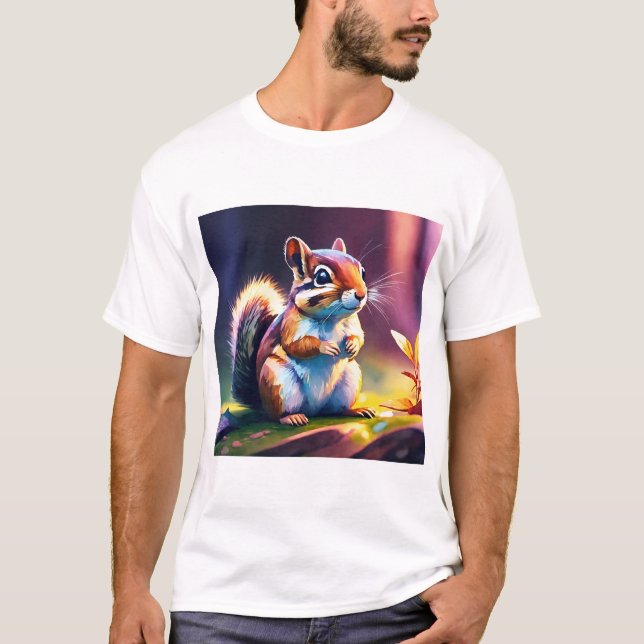 T-shirt Curious Squirrel Park Adventure (Devant)