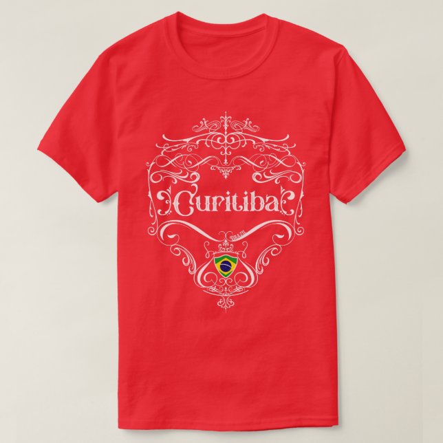 T-shirt Curitiba Design Vintage 1 (Design devant)