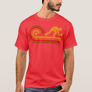 T-shirt Curler de style rétro Vintage Curling -gigapixel s