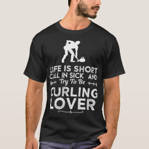 T-shirt Curling Amant Drôle Design Pour Cadeau 2