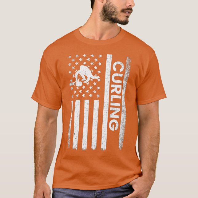 T-shirt Curling américain (Devant)