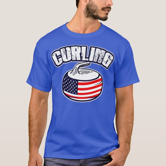 T-shirt Curling américain Curler (Devant)