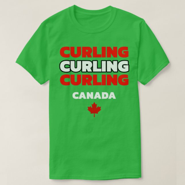 T-shirt Curling Canada 6 (Design devant)