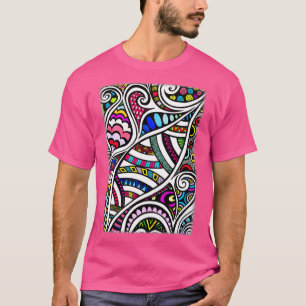 T-shirt Curling coloré