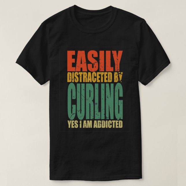 T-shirt Curling Dit Drôle 3 (Design devant)