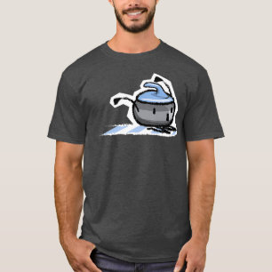 T-shirt Curling en pierre douce Curling Sports d'hiver Cad