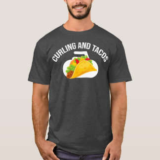 T-shirt curling et tacos drôle cadeau