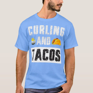 T-shirt Curling et Tacos Lover curling et amoureux des tac