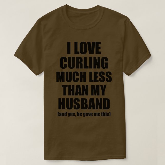 T-shirt Curling Femme Drôle Valentine Idée Cadeau Pour Mon (Design devant)