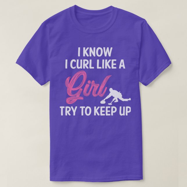 T-shirt Curling fille (Design devant)