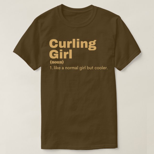 T-shirt Curling Girl Curling 1 (Design devant)