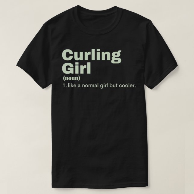 T-shirt Curling Girl Curling 2 (Design devant)
