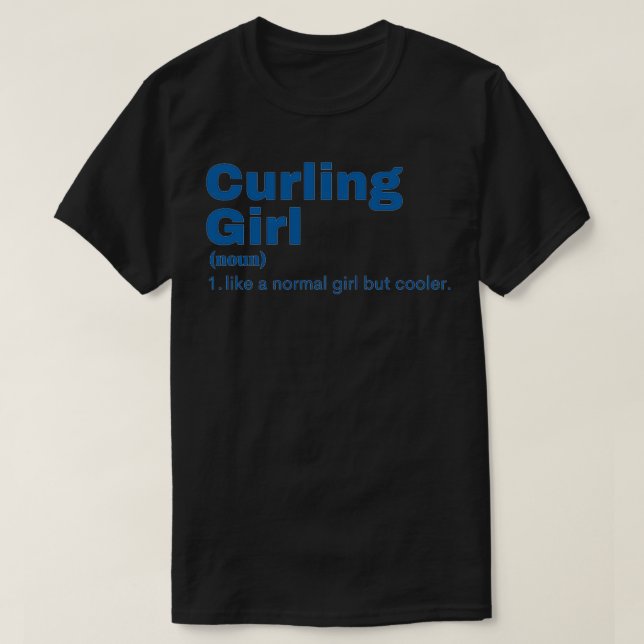 T-shirt Curling Girl Curling 6 (Design devant)