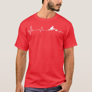 T-shirt Curling Heartbeat Ekg Pulse Curl Idée de pierre 2