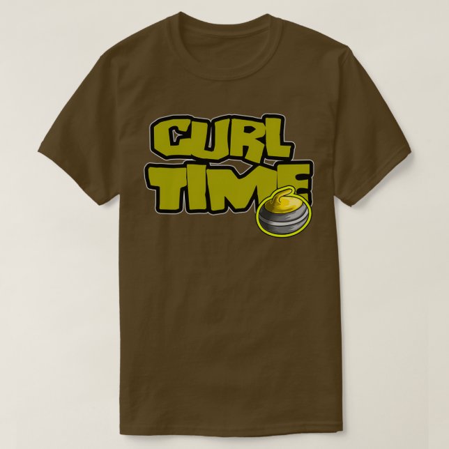 T-shirt Curling Hobby Sport Game Gift 2 (Design devant)
