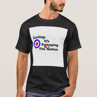 T-shirt Curling Itx27 balayant la nation