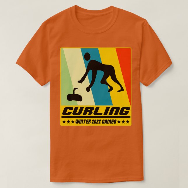 T-shirt Curling Jeux d'hiver de Pékin 2022 Sports (Design devant)