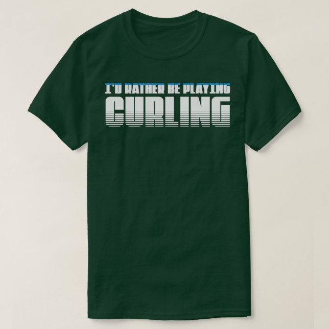 T-shirt Curling Jouer Curling (Design devant)