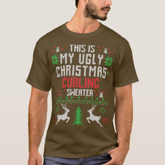 T-shirt Curling laide de Noël