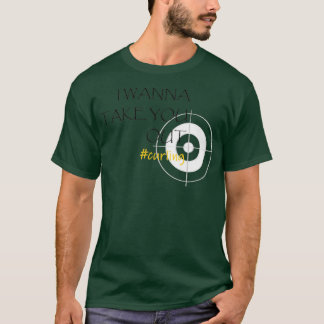 T-shirt Curling ligne de ramassage Je veux vous sortir gri