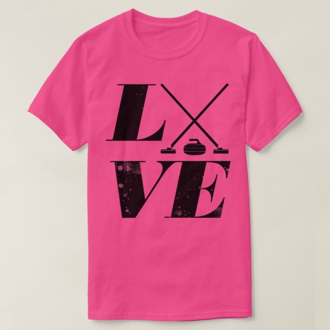 T-SHIRT CURLING LOVE 2 (Design devant)